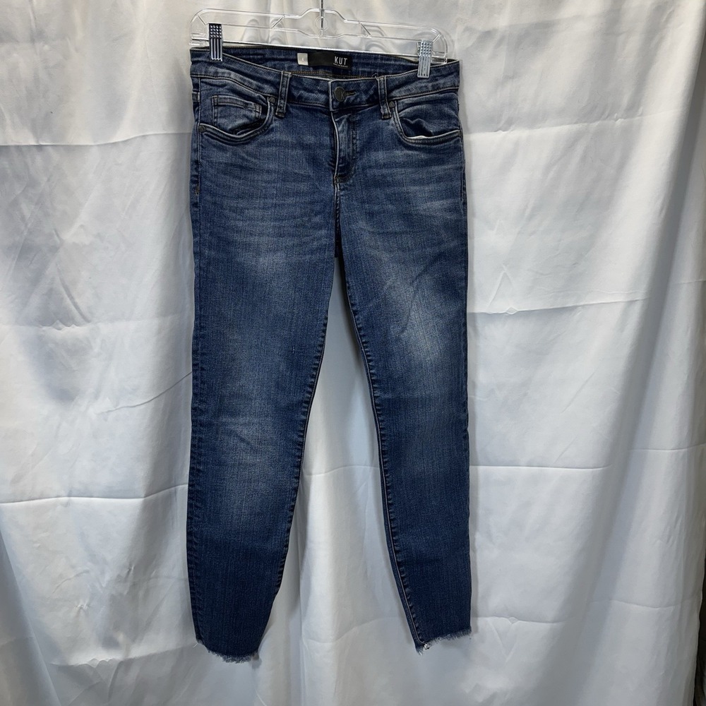 KUT From The Kloth Connie Ankle Skinny Jeans Women's Size 4 Dark Wash Denim